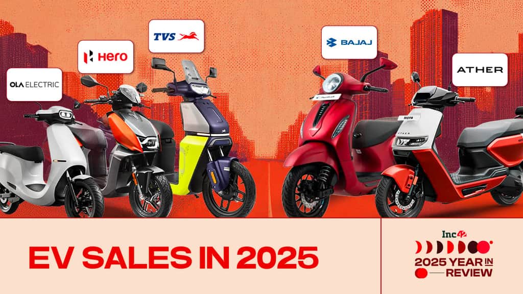 Two-Wheeler EV Sales In 2025: Bajaj, TVS Gain Ground; Ola Electric’s Share Halves