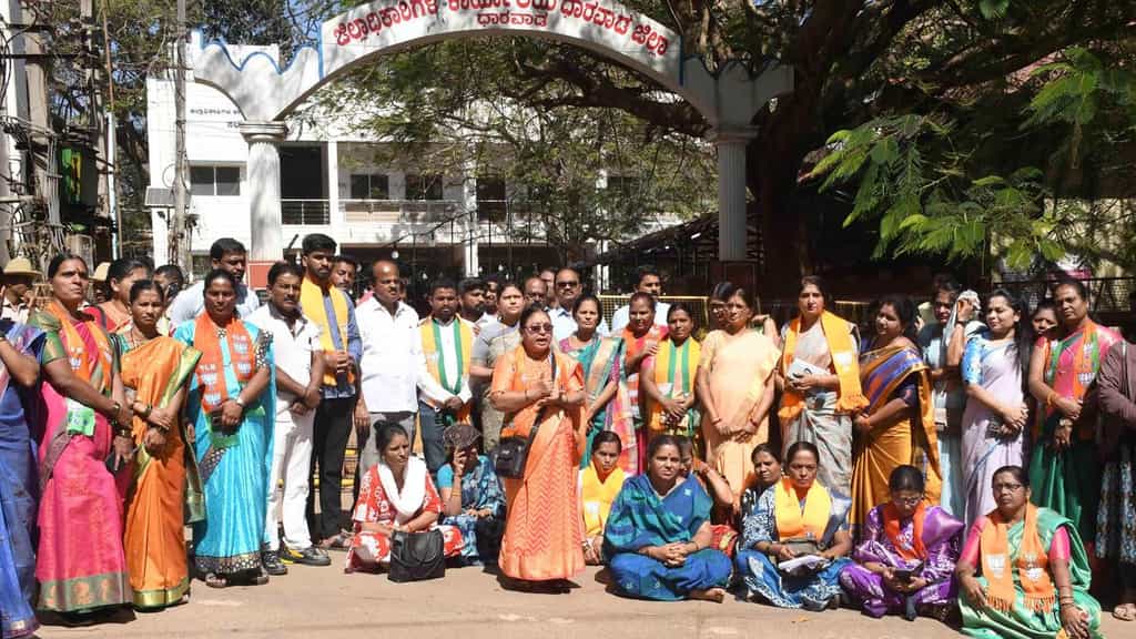 BJP stages protest for second day over police ‘disrobing’ woman during arrest