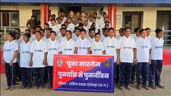 Chhattisgarh: 63 Naxals surrender in Dantewada, 36 of them carried ₹1.19 crore bounty