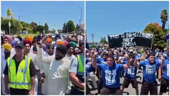Sikh procession in New Zealand confronted again with haka protest, ‘this is not India’ slogans | Video