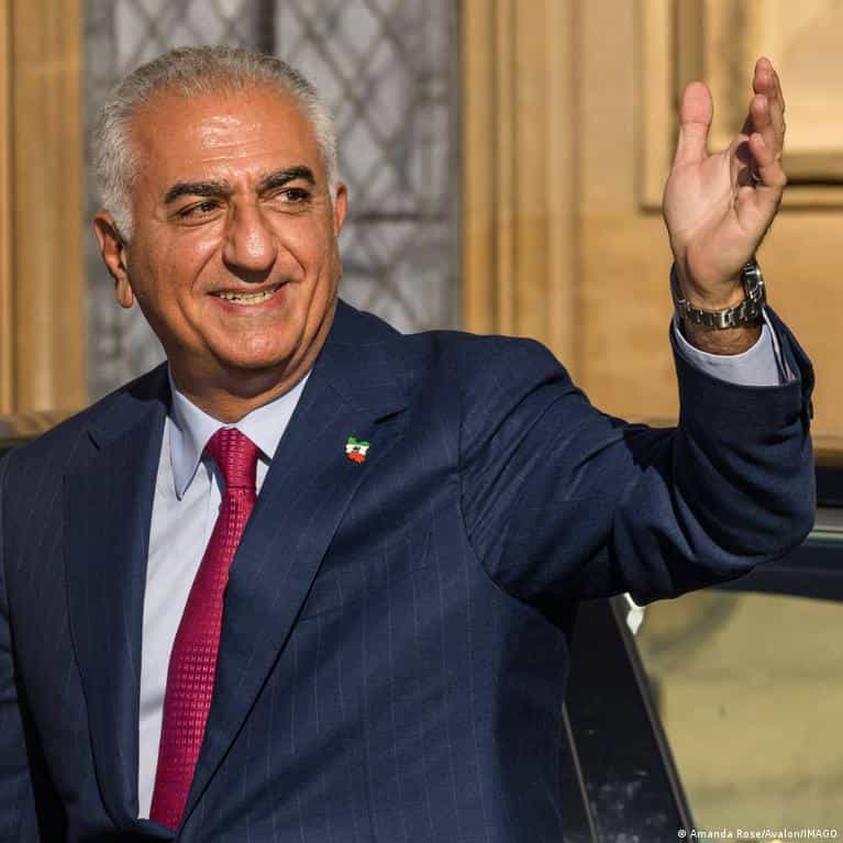 Exiled crown prince Pahlavi cheers Iran protests from US