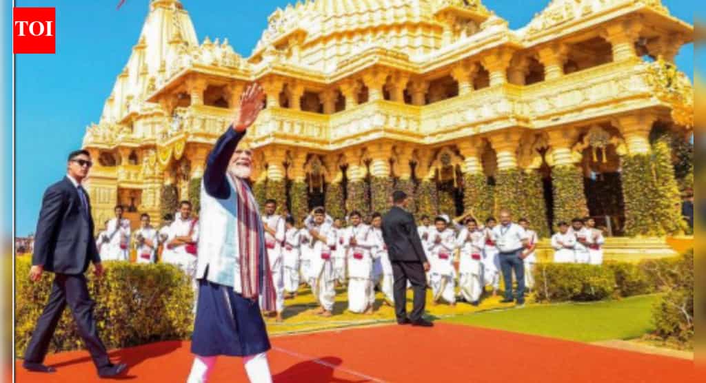 Appeasers, dividers still active: PM Modi at Somnath | India News
