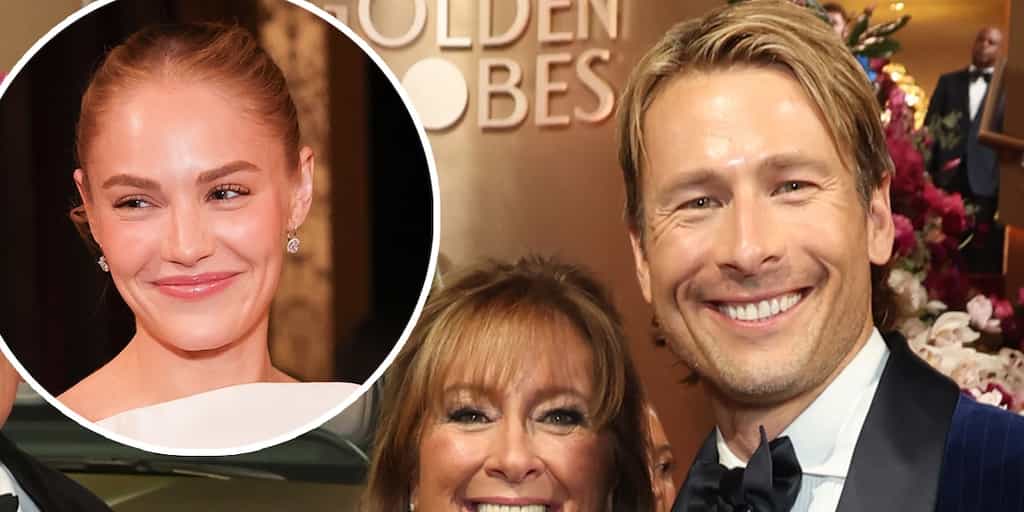Michelle Randolph Bonds With Glen Powell's Mom at Golden Globes After-Party