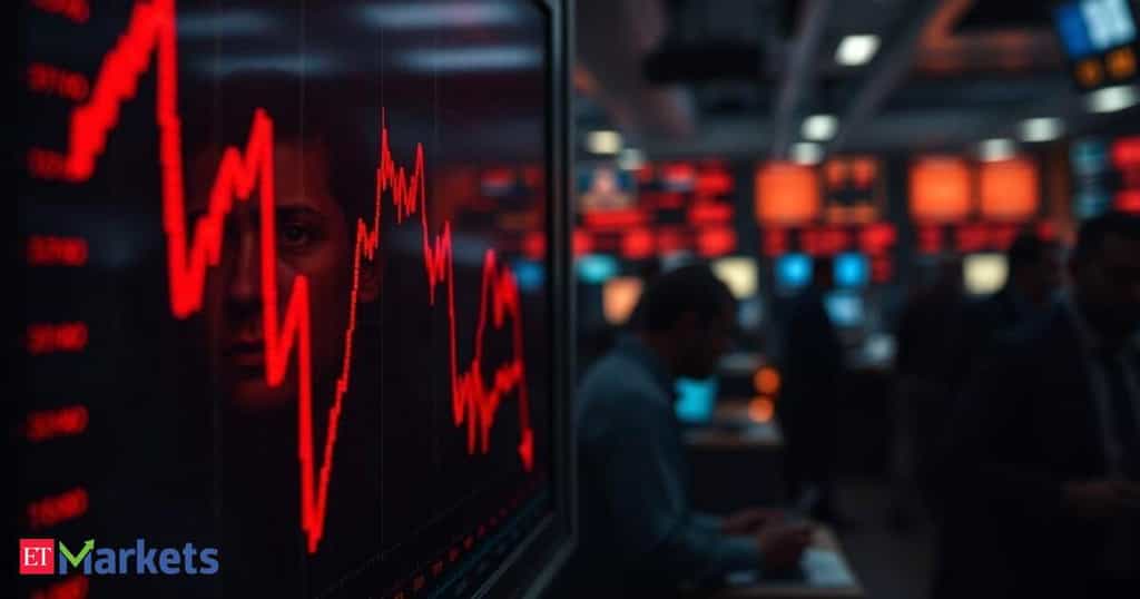 Sensex falls over 200 points led by FMCG, IT stocks; Nifty below 25,750