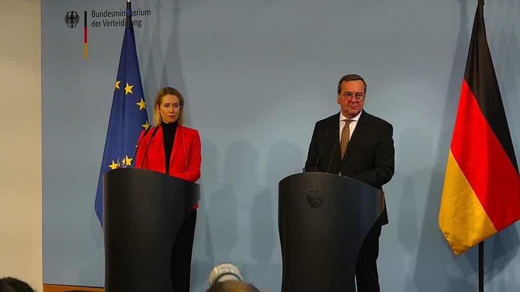 Kaja Kallas in Berlin for talks with German Defence Minister Pistorius