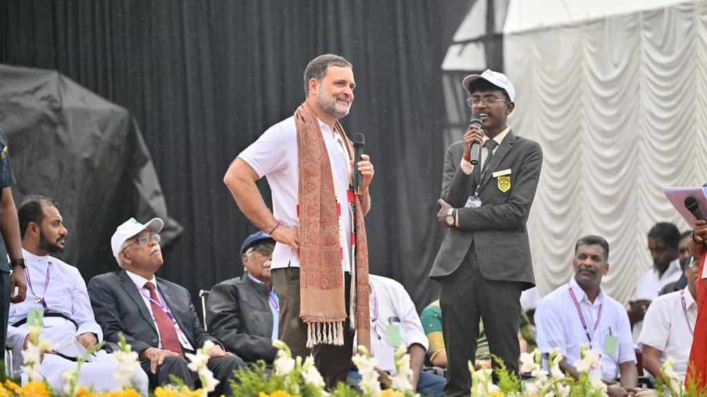 Fighting to develop an India where people are kind to each other, says Rahul Gandhi in Gudalur