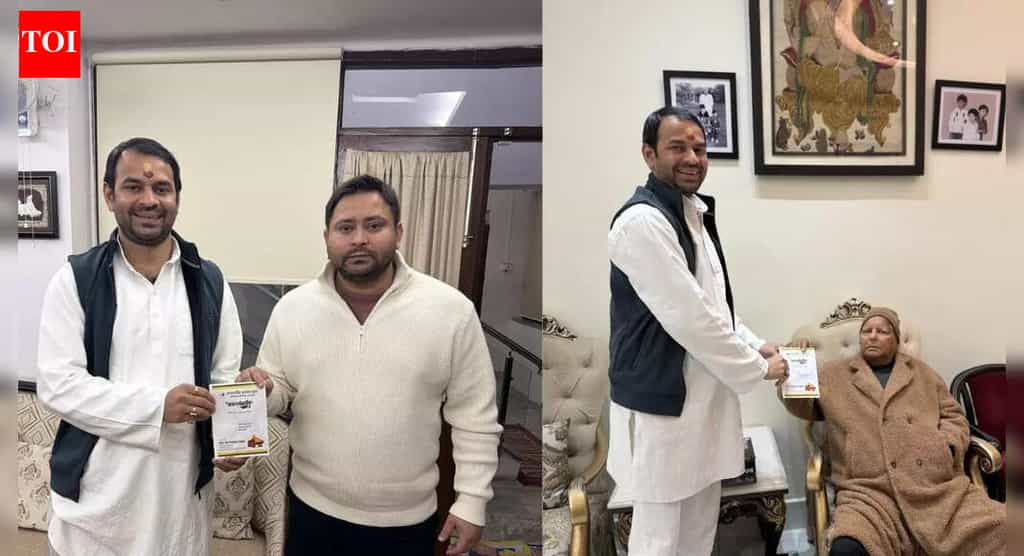 Tej Pratap Yadav keeps netas guessing with ‘chura-dahi’ feast politics, courts NDA and family alike | Patna News