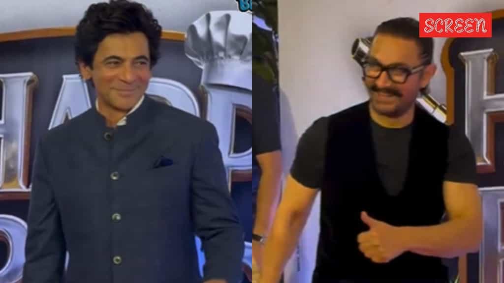 Aamir Khan’s girlfriend Gauri Spratt breaks into laughter as paps call him Sunil Grover, comedian says: ‘O teri’. Watch